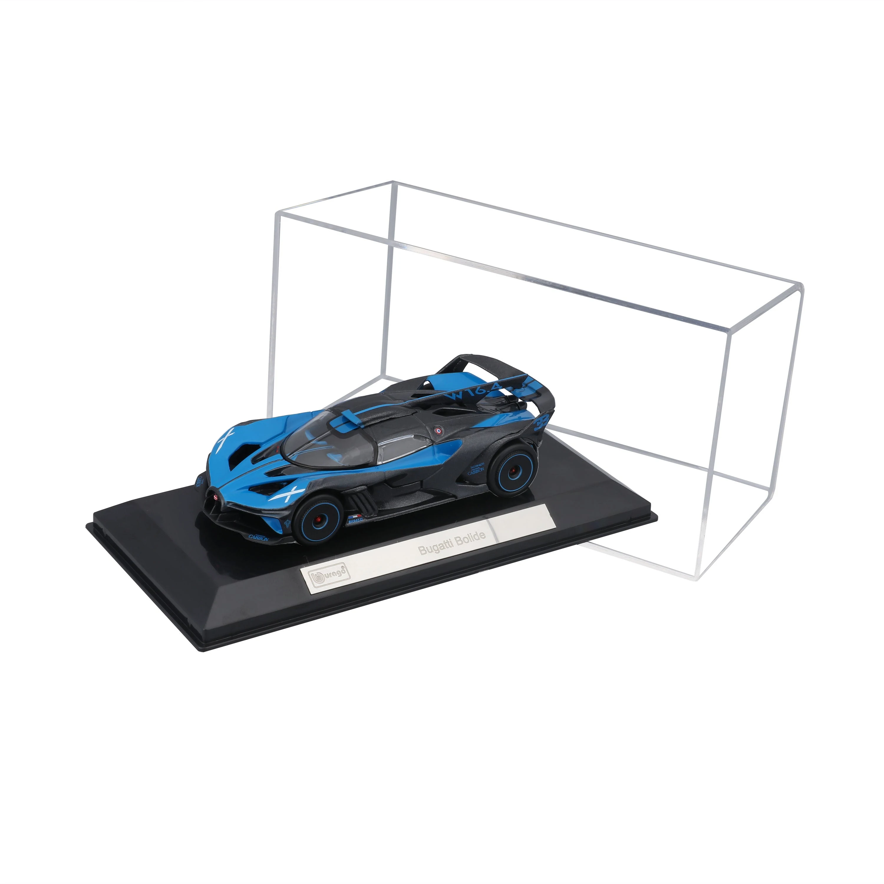 Bugatti Bolide 1:43 blue/black with display case