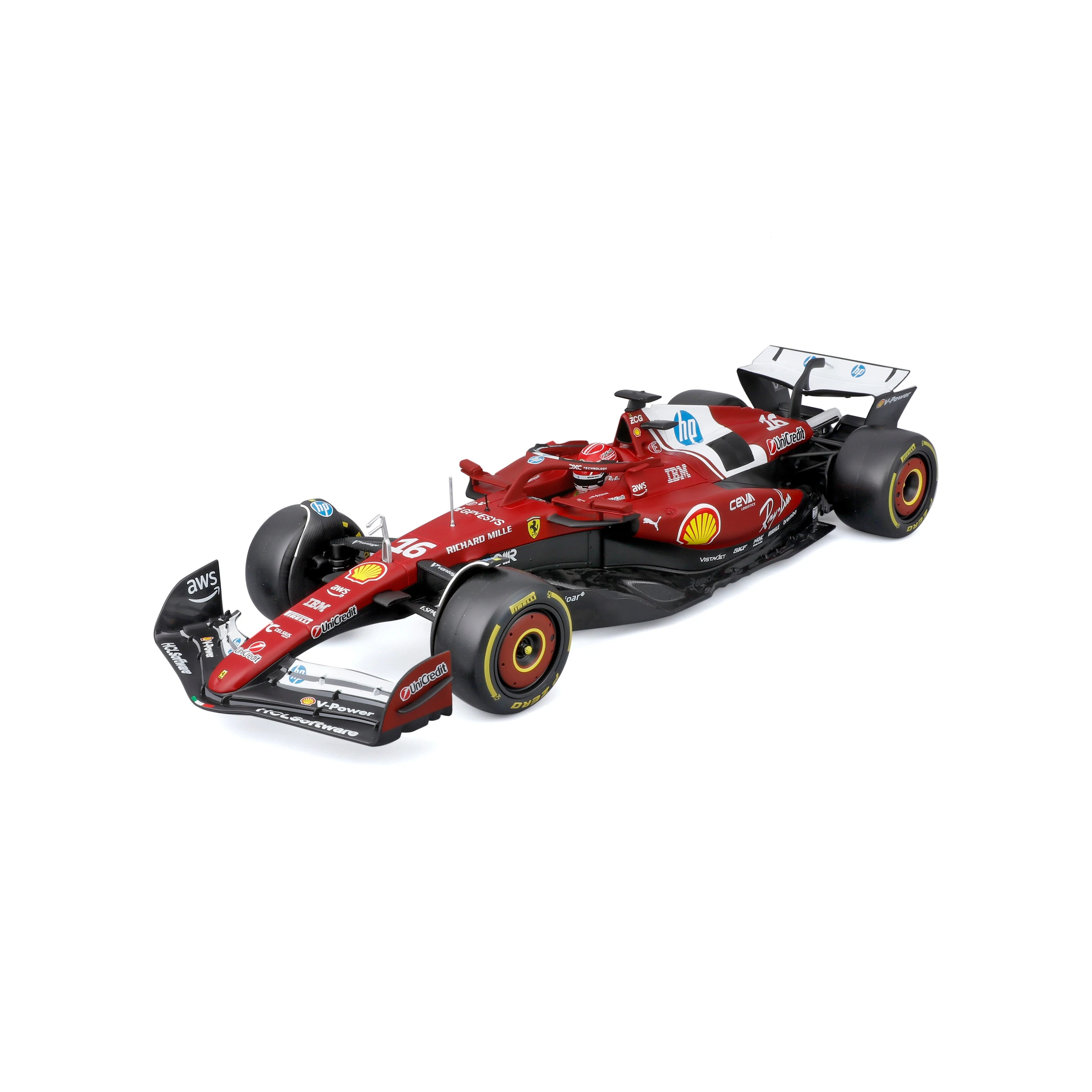 F1 Ferrari SF-25 #16 Charles Leclerc F1 2025 – 1:18 Diecast Model with Official License