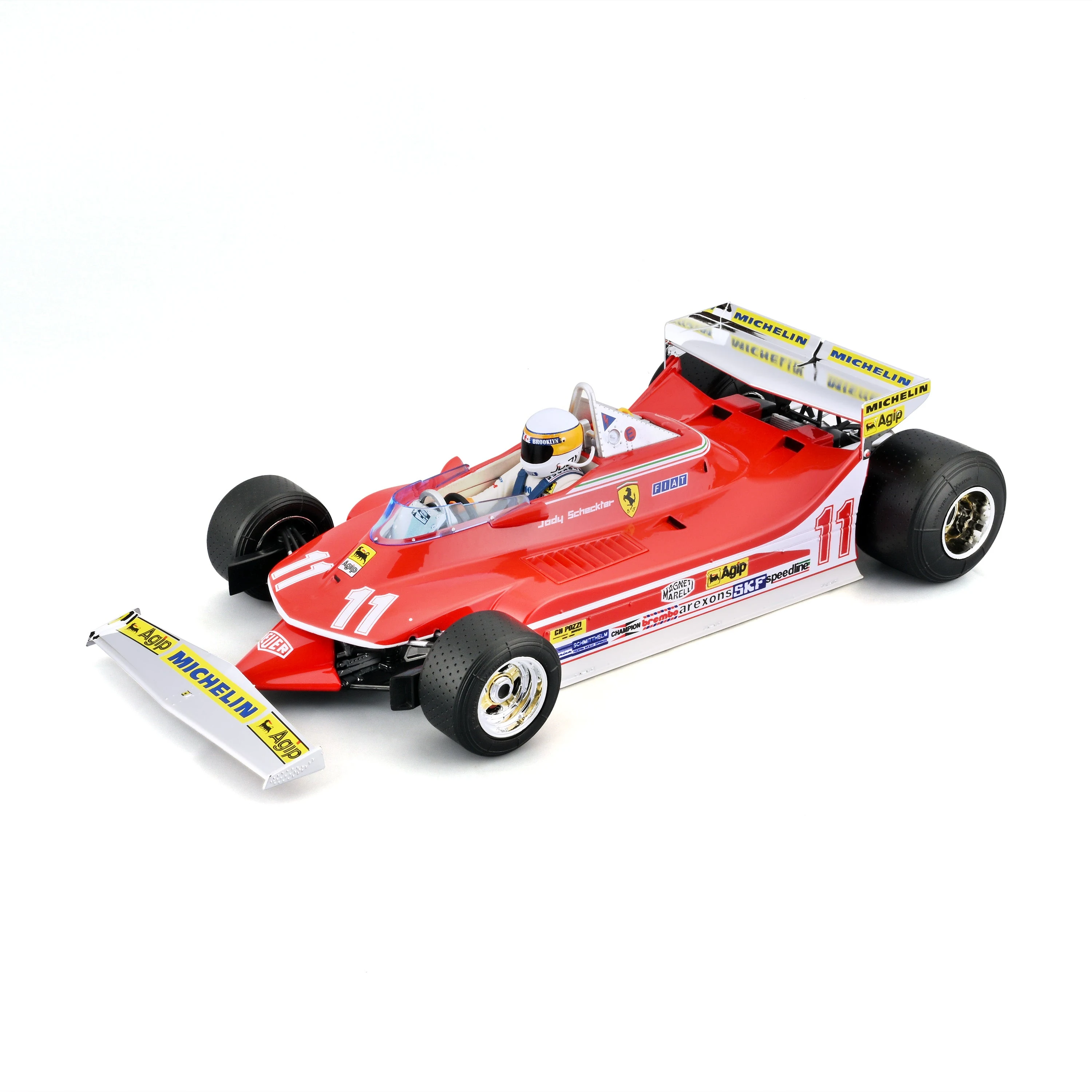 Ferrari 312 T4 ‘Short Tail’ #11 Jody Scheckter – Monaco GP 1979 Winner – 1:18 scale with driver