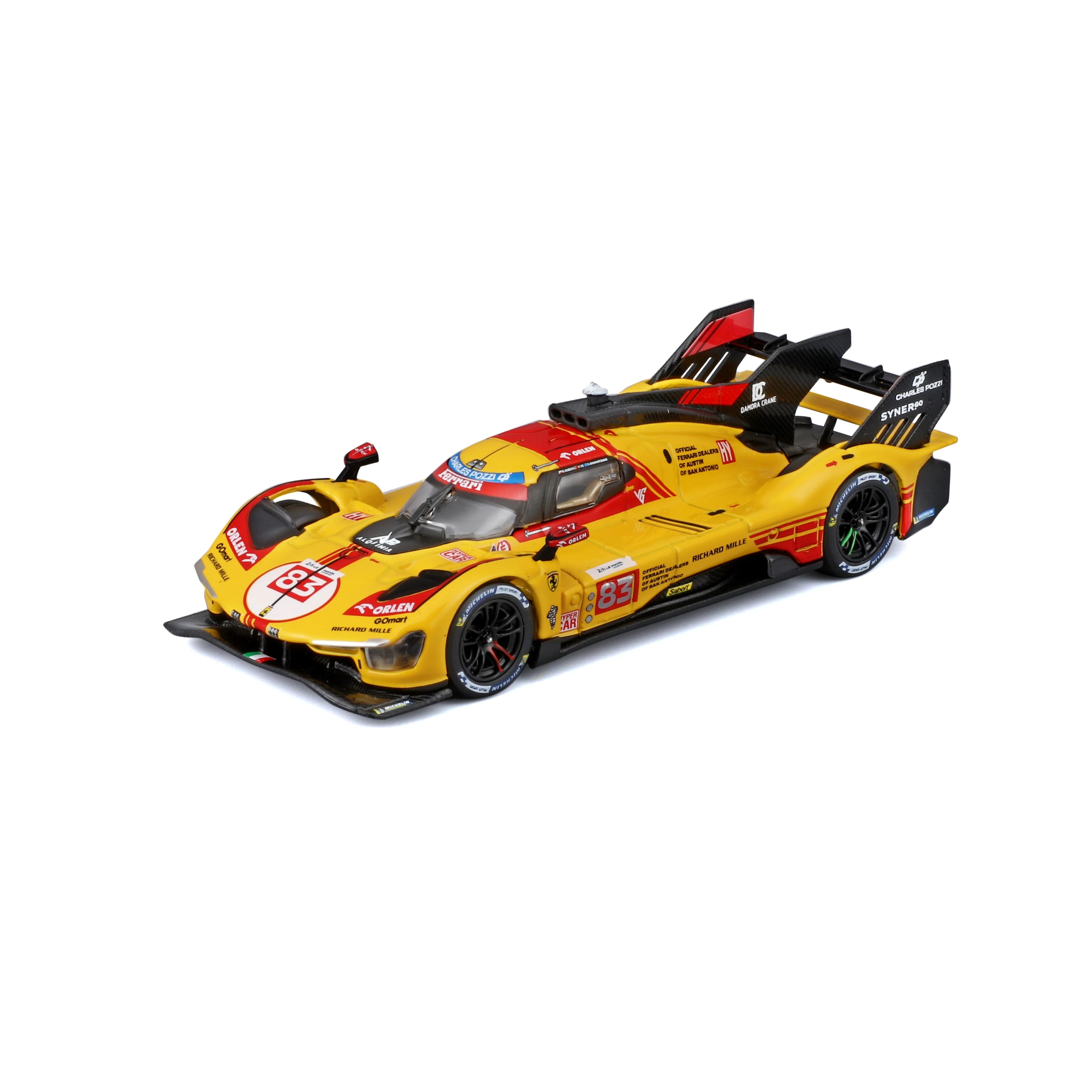 Ferrari 499P #83 – 24 Hours of Le Mans 2024 – 1:43 Diecast Model with Display Case
