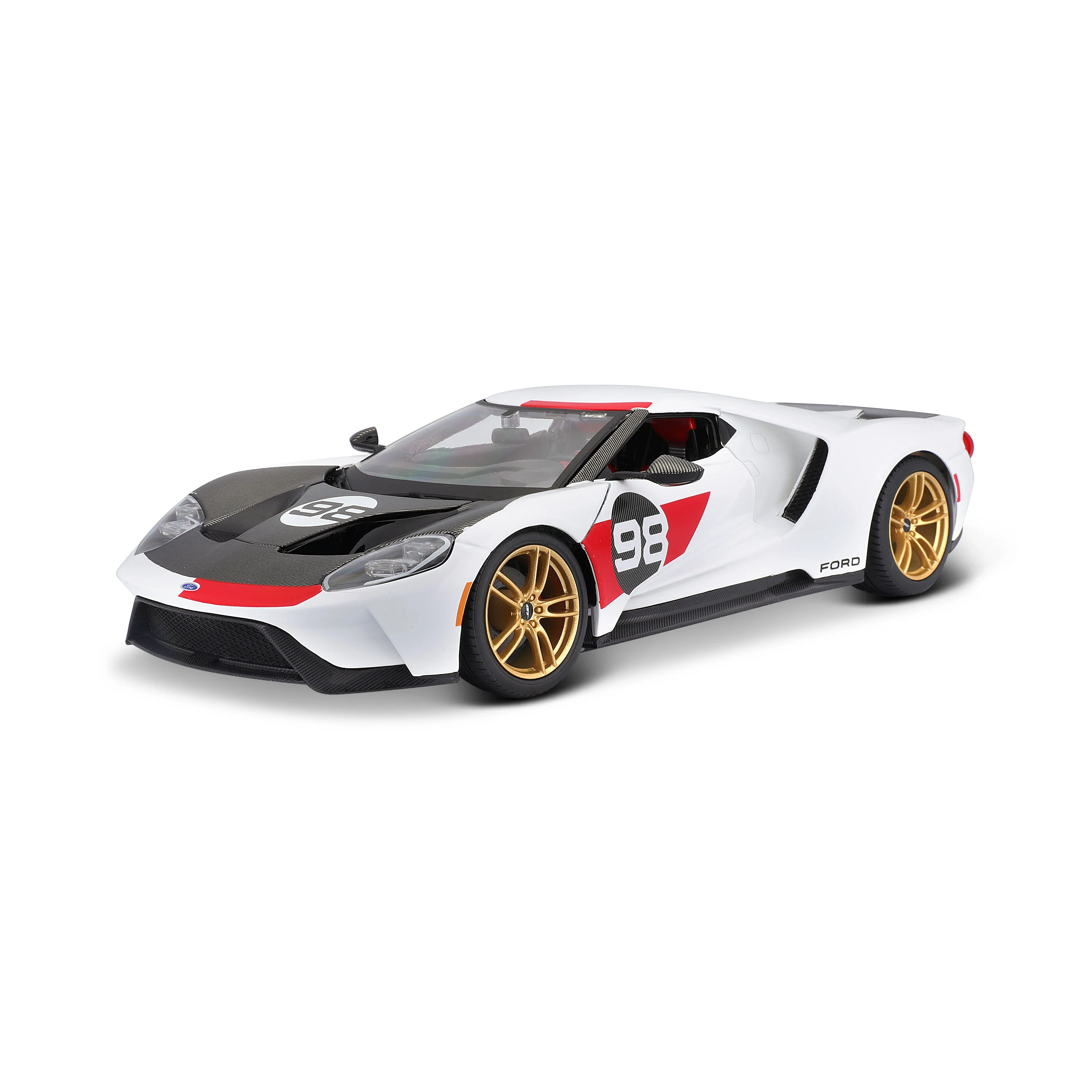 Ford GT 2021 Heritage Edition – 1:18 Diecast Model with Official Ford License