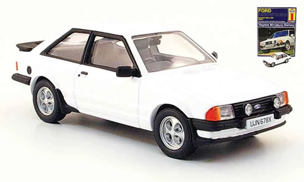 Ford Escort MKIII XR3, White, With Haynes Book