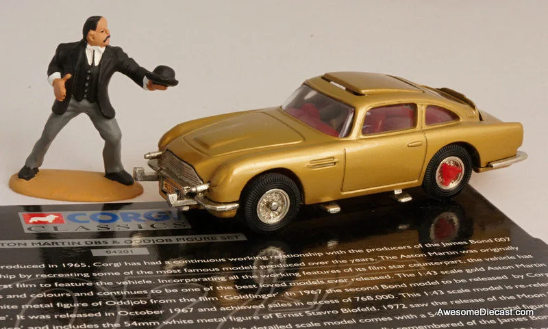 Aston Martin DB5, mattgold, with figure