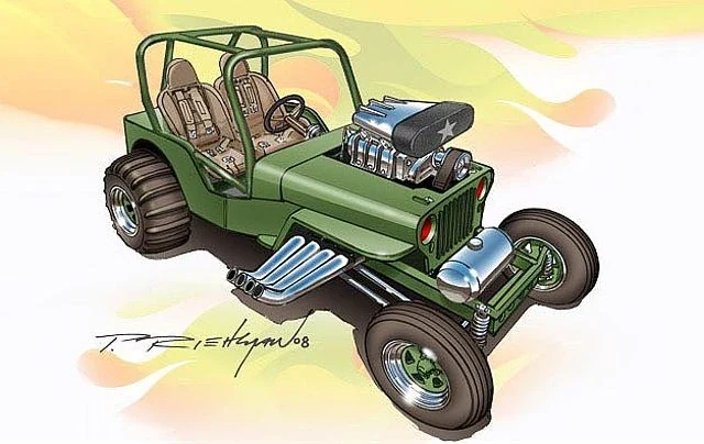 Custom ’42 Jeep CJ-2A – 2009 #027 (2nd Color)