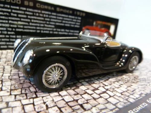 Alfa Romeo 6C 2500 SS Corsa Spider, black , 1939