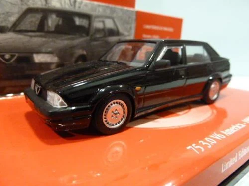 Alfa Romeo 75 3.0 V6, Americana, black, 1989