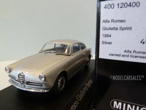 Alfa Romeo Giulietta Sprint, silver , 1954
