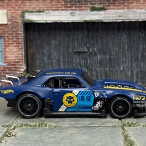 Loose Hot Wheels - Custom 1968 Camaro - Satin Blue and Yellow