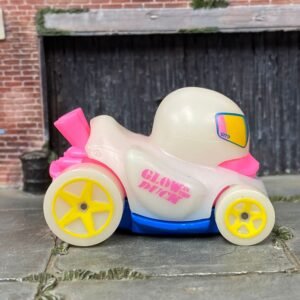 Loose Hot Wheels - Luck N'Roll Rubber Ducky - Pink and Blue GLOW IN THE DARK