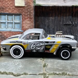 Loose Hot Wheels 1962 Chevy Corvette Gasser – Grey & Black | Vintage Drag Racing Casting History