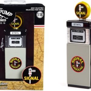 1951 Wayne 505 Gas Pump "Signal Gasoline" Black and Gray "Vintage Ga