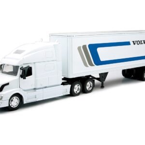 Volvo VN-780 Truck with Dry Van Trailer White "Long Haul Truckers" S