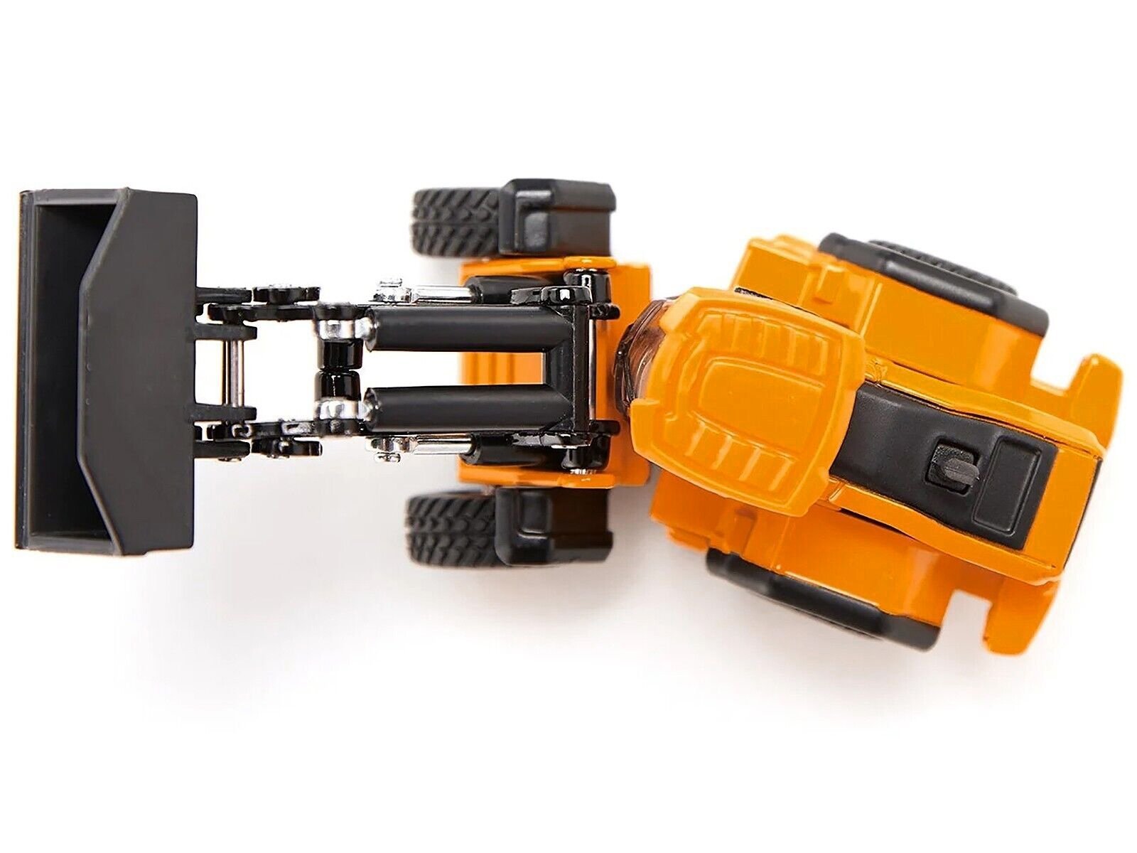 MAN Truck Blue Metallic with Low Loader Trailer and JCB 457 Wheel Loader Yellow 1/87 (HO) Siku Diecast Model collector model product image