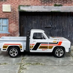 Loose Hot Wheels 1978 Dodge Lil’ Red Express – White with Stripes | Classic Mopar Pickup Casting
