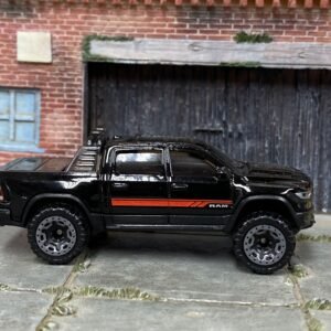 Loose Hot Wheels - 2023 Dodge Ram 1500 4x4 Truck - Black and Red