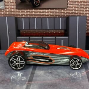 Loose Hot Wheels - Shredded - Red and Silver