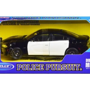 2016 Dodge Charger Pursuit Police Interceptor Black and White Unmark