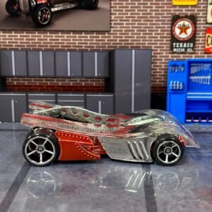 Loose Hot Wheels - Motoblade - Chrome and Dark Red
