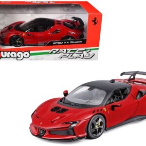 Ferrari SF90 XX Stradale Red with Black Top "Race and Play" Series 1