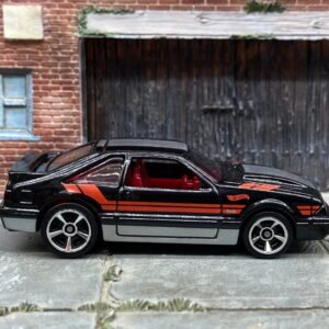 Hot Wheels 1984 Ford Mustang SVO Black, Silver & Red | Turbo Fox-body Casting History