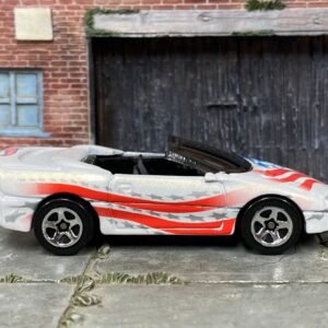 Loose Hot Wheels - 1995 Camaro Convertible - White Stars and Stripes
