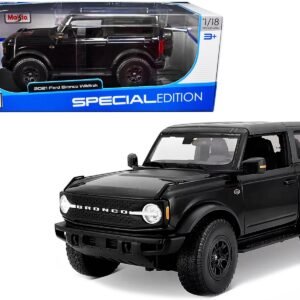 2021 Ford Bronco Wildtrak Black Metallic with Dark Gray Top "Special