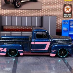 Loose Hot Wheels - 1949 Ford F100 Pick Up Truck - Blue and Pink