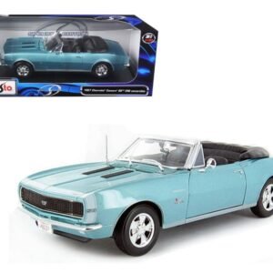 1967 Chevrolet Camaro SS 396 Convertible Turquoise 1/18 Diecast Mode