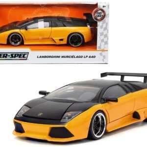 Lamborghini Murcielago LP 640 Yellow Metallic and Matt Black "Hyper-Spec" Series 1/24 Car Jada Diecast Model