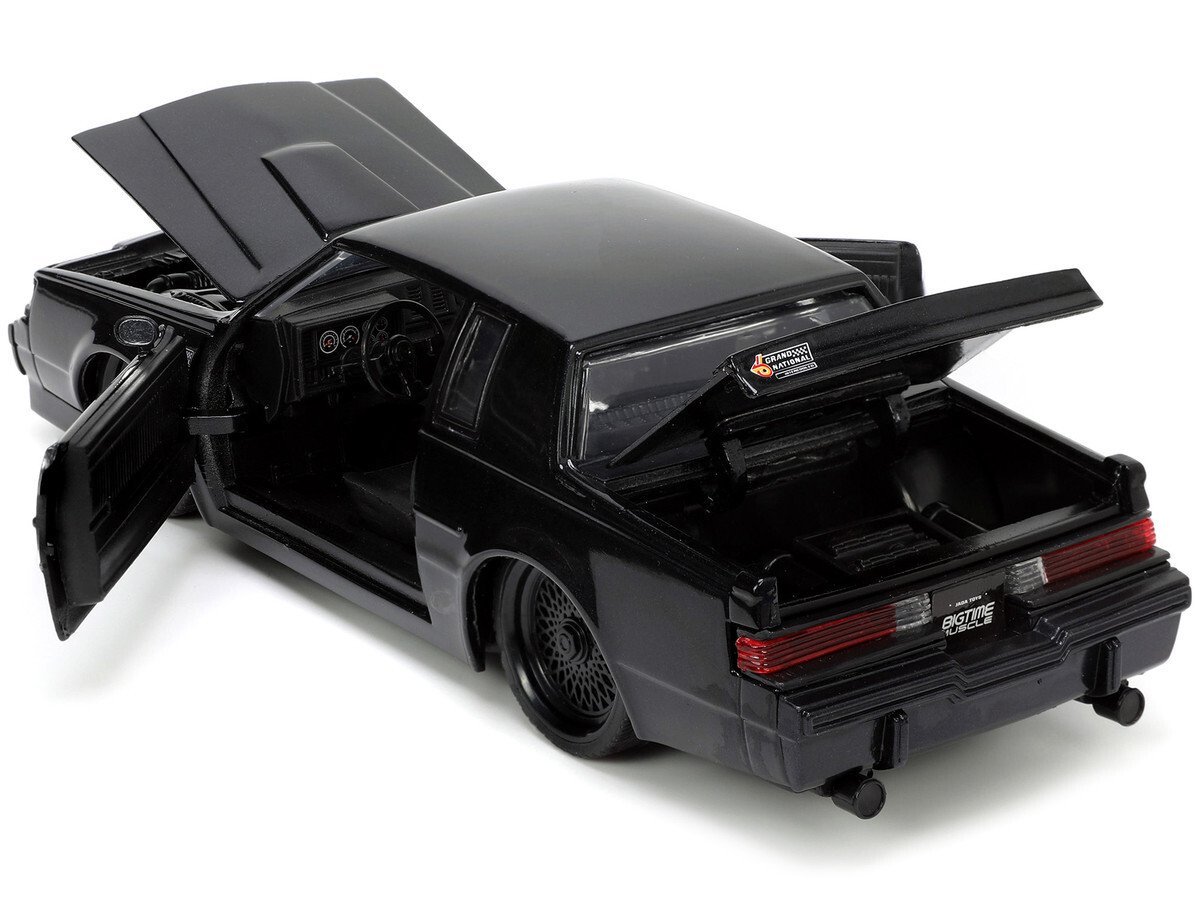 1987 Buick Grand National Black Metallic "Blackbird" "Bigtime Muscle" Series 1/24 Car Jada Diecast Model collector model product image