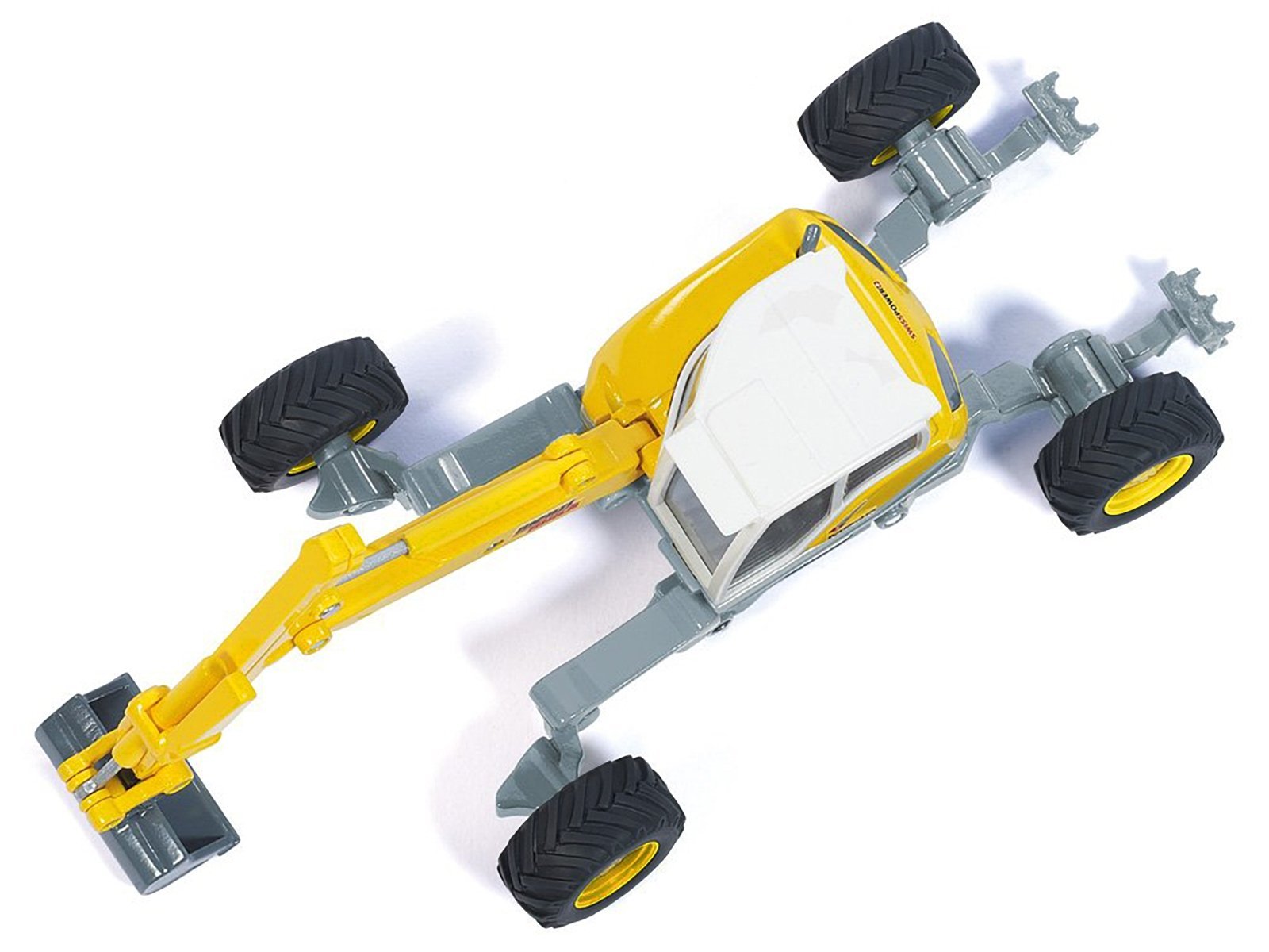 Menzi Muck M545 Walking Excavator Yellow with White Top 1/50 Siku Diecast Model collector model product image