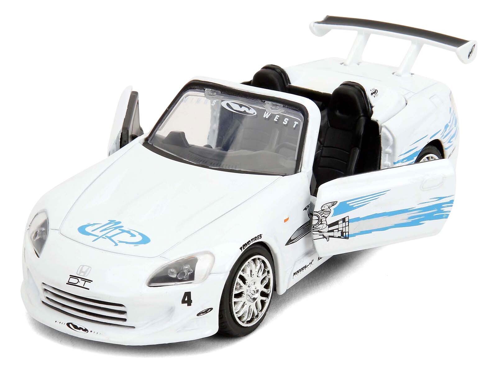 2001 Honda S2000 Convertible White with Graphics "Fast & Furious Remix - 25th Anniversary" Series 1/32 Car Jada Diecast Model collector model product image