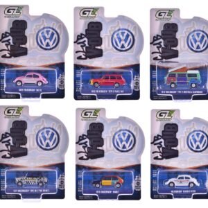 "Club Vee-Dub" Series 21 Set of 6 pieces 1/64 Cars GreenLight Diecast Model collector model product image