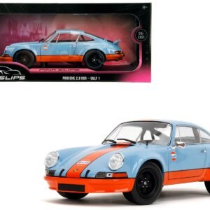 Porsche 911 RSR "Gulf Oil" Light Blue with Orange Stripes "Pink Slip