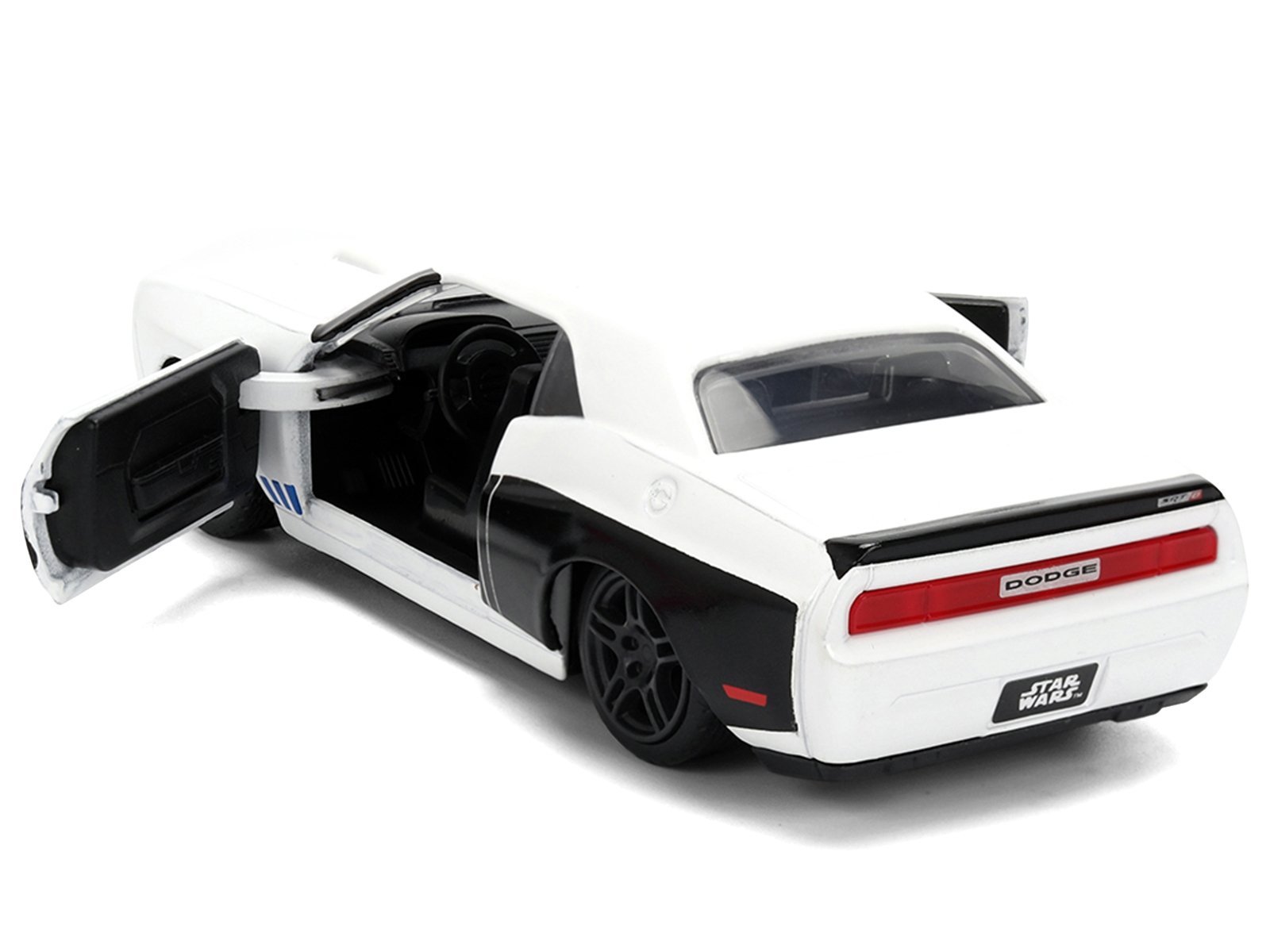 2012 Dodge Challenger SRT8 "Stormtrooper" Livery White with Graphics "Star Wars" Franchise "Hollywood Rides" Series 1/32 Car Jada Diecast Model collector model product image