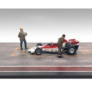 "Race Day" Two Diecast Figures Set 4 for Models 1/43 Scale American Diorama Diecast Model collector model product image