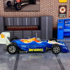 Loose Hot Wheels - Indy 500 Racer (1992) - Blue and White Hot Wheels