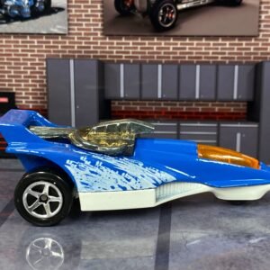 Loose Hot Wheels - Three-Wheel Winter Racer - Blue and White