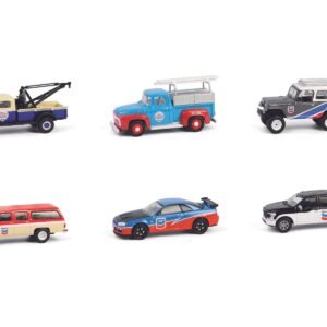"Chevron Special Edition" Series 1 Set of 6 pieces 1/64 Cars GreenLight Diecast Model collector model product image