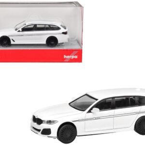 BMW Alpina B5 Touring White 1/87 (HO) Plastic Model Car Herpa Plastic Model Kit collector model product image