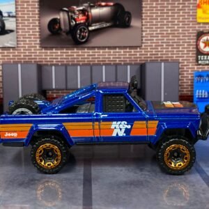Loose Hot Wheels - 1973 Jeep J10 Pick Up - Blue K&N