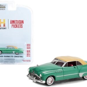 1949 Buick Roadmaster Convertible Green with Tan Soft Top "American