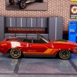 Loose Hot Wheels - Plymouth Barracuda Convertible - Red and Orange