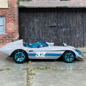 Loose Hot Wheels - Glory Chaser Race Car - Gray and Blue 32