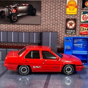 Loose Hot Wheels - Proton Saga - Red