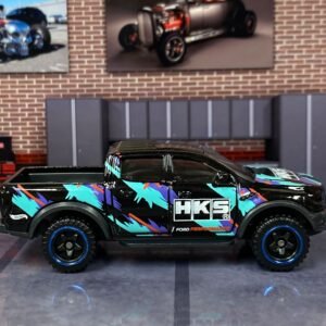 Loose Hot Wheels - 2019 Ford Ranger Raptor 4X4 Truck - Black, Blue and Purple HKS