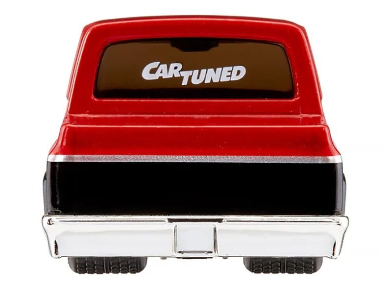 1987 Chevrolet C10 Pickup Truck Red Metallic and Black "Customs" Series 2 Car CarTuned Diecast Model collector model product image