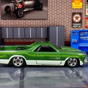 Loose Hot Wheels - 1980 Chevy El Camino - Green and White