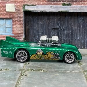 Loose Hot Wheels Double Vision – Green Salt Flat Racer | Twin-Engine Land Speed Casting