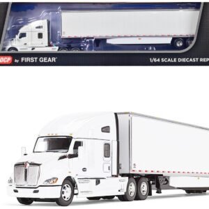 Kenworth T680 with 76" High Roof Sleeper and 53' Smooth Sided Dry Go